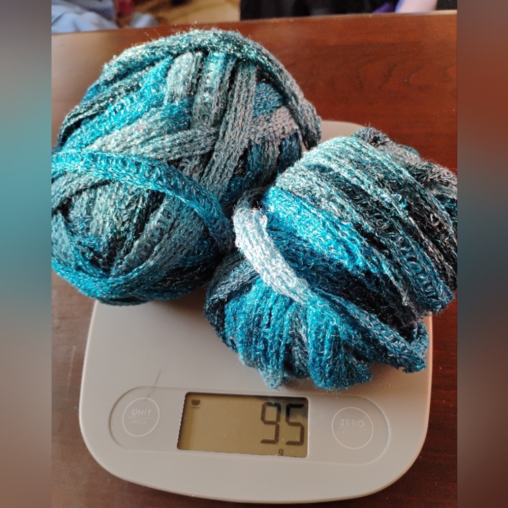 Blue and Gray Yarn Bundle